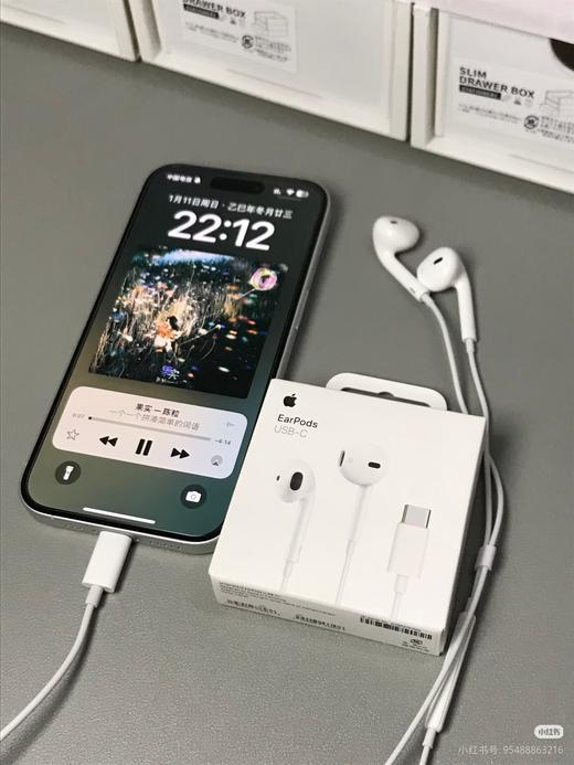 直发 比蓝牙更省心，苹果EarPods USB-C有线耳机 商品图1