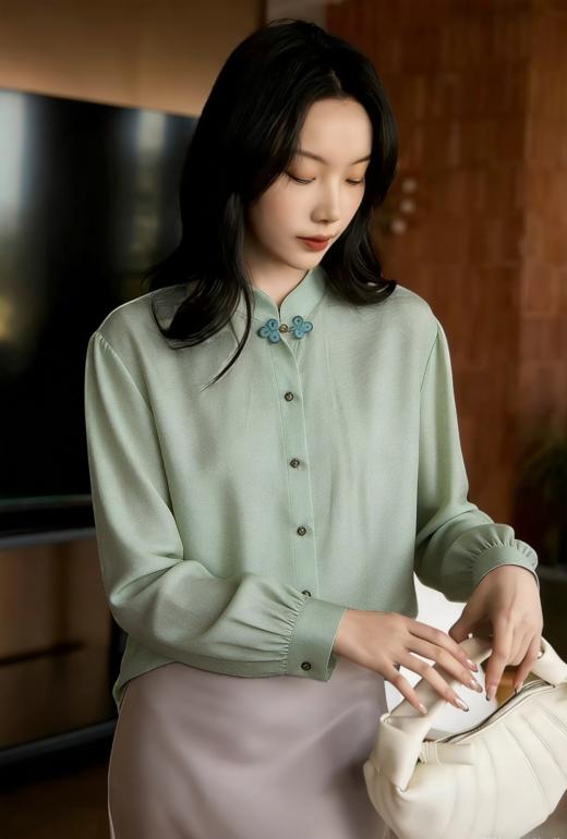 ORIGNAL&CO宋式风雅新中式衬衫，宋式风雅焊在身上，显高又藏肉，刻在骨子里的温柔与浪漫【3-7天发货，周末顺延】 商品图2