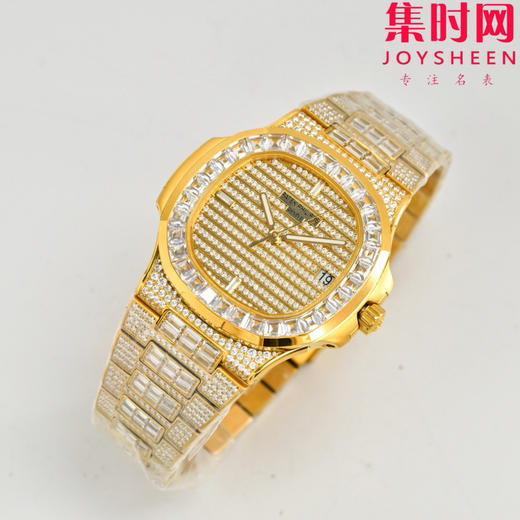 PDF百达翡丽 鹦鹉螺满天星5719系列 满钻鹦鹉螺 男士腕表 Nautilus 5719系列奢华满钻腕表 商品图8