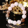 【祈愿吉品】【幸运女神】粉晶胶花白水晶手串女 商品缩略图1