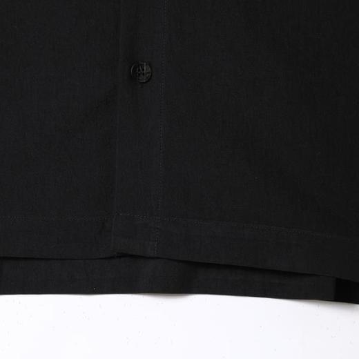 SDSA男装2026新款高贵轻奢韩版简约纽扣纯色连帽短袖衬衫百搭休闲 商品图4