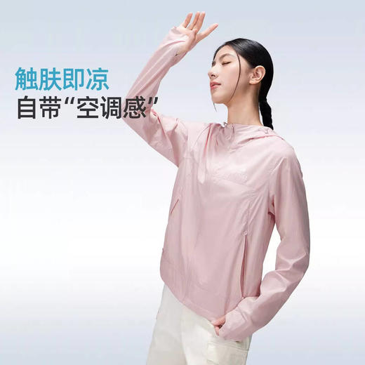 骆驼（CAMEL）女款梭织标准长防晒衣A26BATG023 商品图5