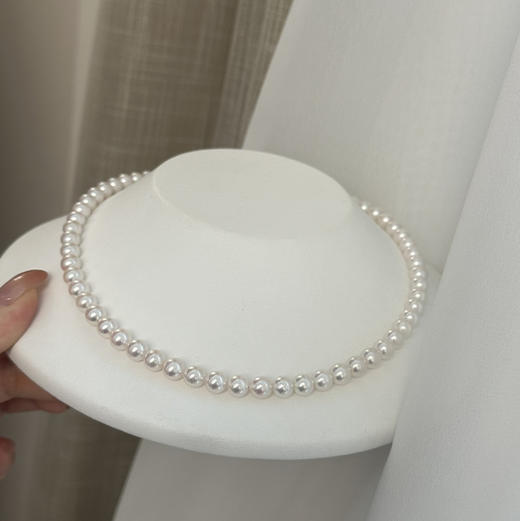 ji光akoya珠串 6-7mm 正圆 小微瑕不影响佩戴 质价比chao高 商品图0