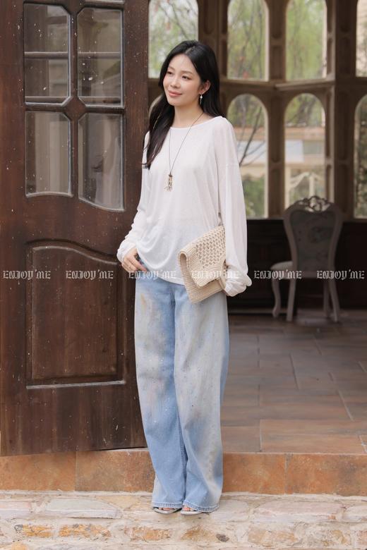 【门店同款】ENJOY夏季蓝调星河阔腿裤 171044462 商品图1