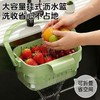 【秒杀9.9❗️陶瓷黑线平盘】干湿分离设计，洗菜洗果一键沥水，不脏手超省心！细密网孔过滤残渣，翻转倾斜沥水更高效，早餐盘牛排盘寿司盘意面盘陶瓷餐具QQ 商品缩略图3