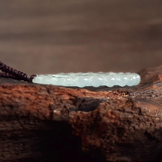 【天然正品】A货翡翠天然细腻冰种连珠瑞兽纹佛公造型（平安吉祥、福气满满）翡翠吊坠项链43.7*33.3*4.7MM（皆取最大值）220326TJ14 商品图6