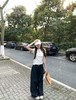 深蓝原牛！设计感薄款褶皱显瘦防褪色牛仔裤阔腿裤 商品缩略图6