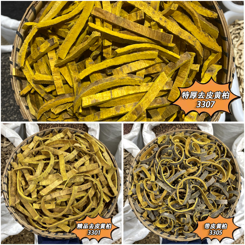 黄柏   带皮黄柏  去皮关黄柏    黄柏
