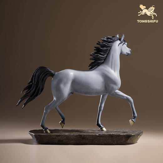 铜师傅《神采飞扬》生肖马铜摆件工艺品办公室桌面装饰品开业礼品 商品图1