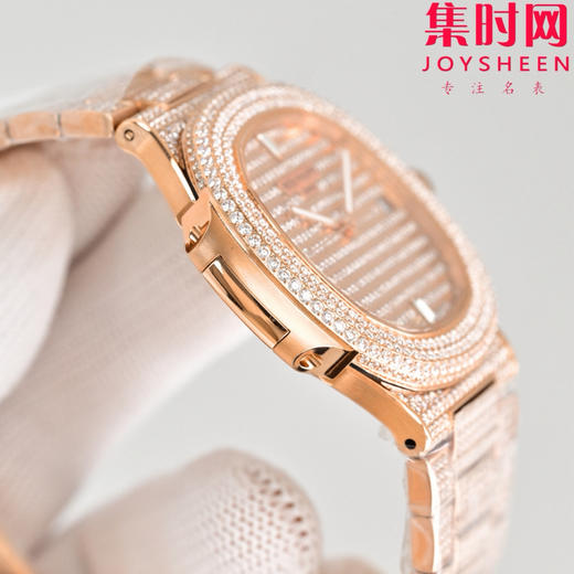 PDF百达翡丽 鹦鹉螺满天星5719系列 满钻鹦鹉螺 男士腕表 Nautilus 5719系列奢华满钻腕表 商品图3