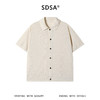 SDSA男装2026新款高贵轻奢简约日系纽扣翻领针织短袖T恤百搭时尚 商品缩略图0