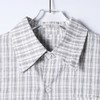SDSA男装2026新款高贵轻奢格纹爱心刺绣长袖衬衫宽松翻领休闲上衣 商品缩略图1