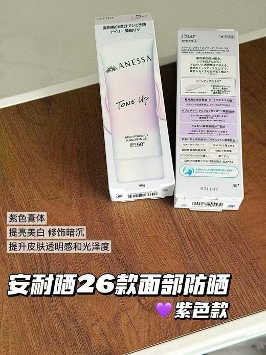 新品！日本安热沙Anessa2026春季安耐晒保湿提亮妆前隔离乳防晒霜90g 商品图3