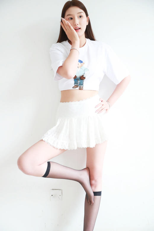 一眼喜欢的感觉，美式印花t恤。基础款圆领宽松半袖儿上衣E040868 商品图13