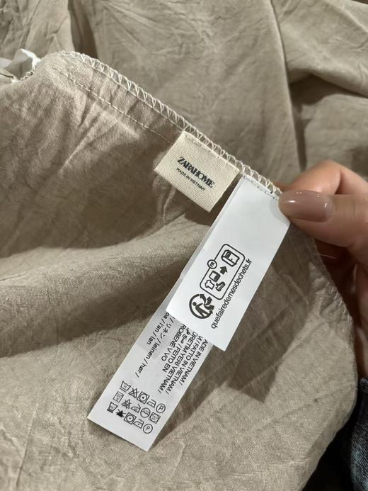 纯元！ZA*A HO ME简约可水洗亚麻被套，单被套！ 商品图14