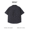 SDSA男装2026新款高贵轻奢日系简约满印植物花卉短袖衬衫百搭休闲 商品缩略图1