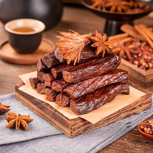 草原散养黄牛肉，传统风干工艺，牛肉干更香更纯 7成干 高蛋白 手撕牛肉干 250g/袋 商品图6