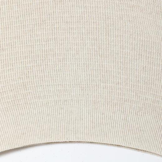 SDSA男装2026新款高贵轻奢慵懒风简约针织半拉链翻领短袖T恤百搭 商品图3