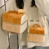 【送背带❗️吐司包化妆包】软fufu吐司造型超治愈，毛绒绒面料手感软糯，双层拉链大容量，可手提可斜挎，面包温饭盒收纳包手提袋大容量包包时尚包包QQ 商品缩略图2
