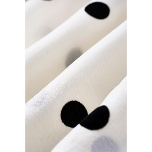 米思阳2026夏季新品优雅减龄木耳边领衬衣复古波点百搭衬衫女2090 商品图5