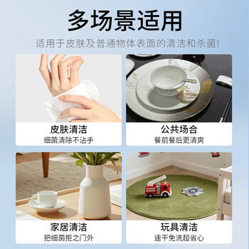 国光 75%酒精湿巾 10抽*10包 杀菌率99.9% 消毒卫生湿纸巾  /家庭清洁/纸品 /清洁纸品 /湿巾 商品图3