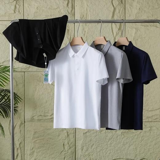 【xlhw-2665】男子羔端抗菌无痕压胶速干短袖POLO衫！！ 商品图0