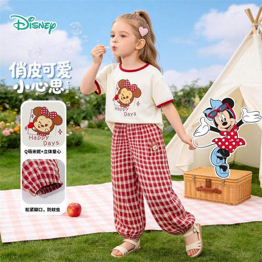 迪士尼女童夏日短袖套装ZD2FT031 商品图2