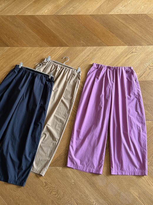 26夏--薄+轻盈高密棉纸感| 窄腰边九分裤【包邮+三天无理由退换】 商品图11