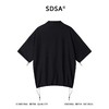 SDSA男装2026新款华夫格新中式盘扣抽绳短袖T恤宽松立领休闲上衣 商品缩略图4