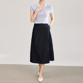 「高货wl」全新升级【铂金会员275/天猫369/差价94】(03925)洛诗琳复古牛仔棉一片式半身裙2026夏季新款简约中长裙