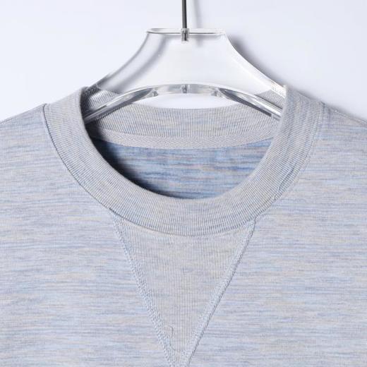 SDSA男装2026新款高贵轻奢领口三角缝线短袖T恤宽松圆领休闲上衣 商品图1