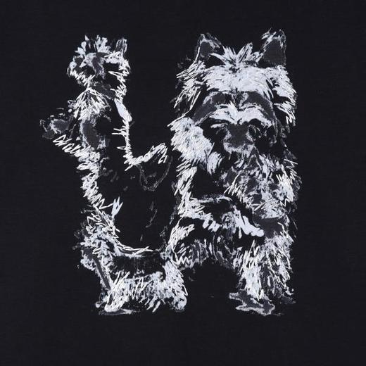 SDSA男装2026新款高贵轻奢潮牌素描小狗印花短袖T恤小众设计百搭 商品图4