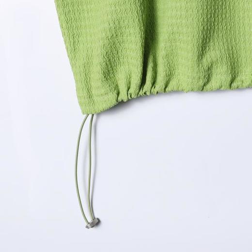 SDSA男装2026新款高贵轻奢抽绳下摆肌理感短袖T恤宽松圆领上衣 商品图3