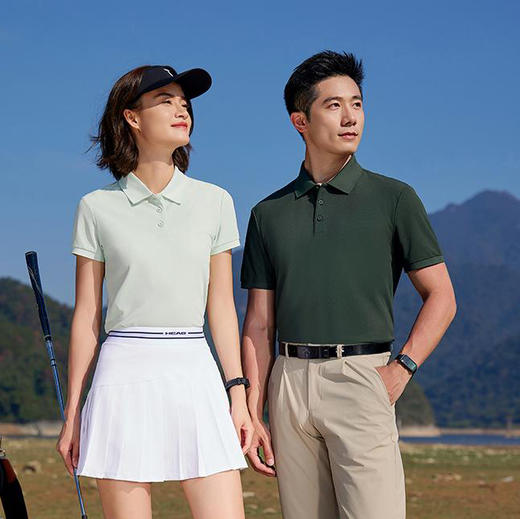 超导无痕珠地男女同款吸湿透气轻盈时尚日常通勤短袖翻领polo衫   HLS-GF81017# 商品图0