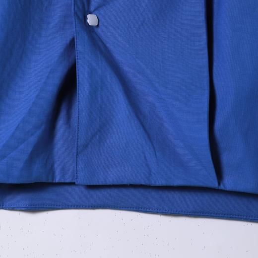 SDSA男装2026新款高贵轻奢日系简约纯色下摆褶皱翻领短袖衬衫百搭 商品图3