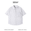 SDSA男装2026新款高贵轻奢日系简约满印植物花卉短袖衬衫百搭休闲 商品缩略图3
