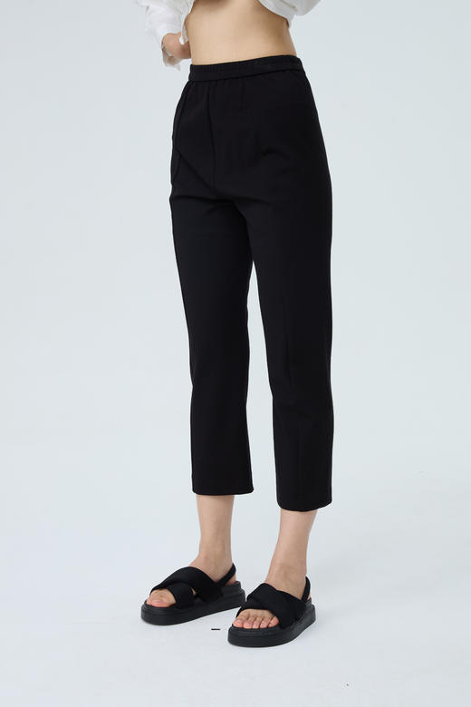 【爆款 哥弟料】水淼2026春夏神裤 显瘦弹力小直筒小黑裤2165 商品图0