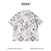 SDSA男装2026新款高贵轻奢复古佩斯利印花衬衫古巴领宽松短袖 商品缩略图4