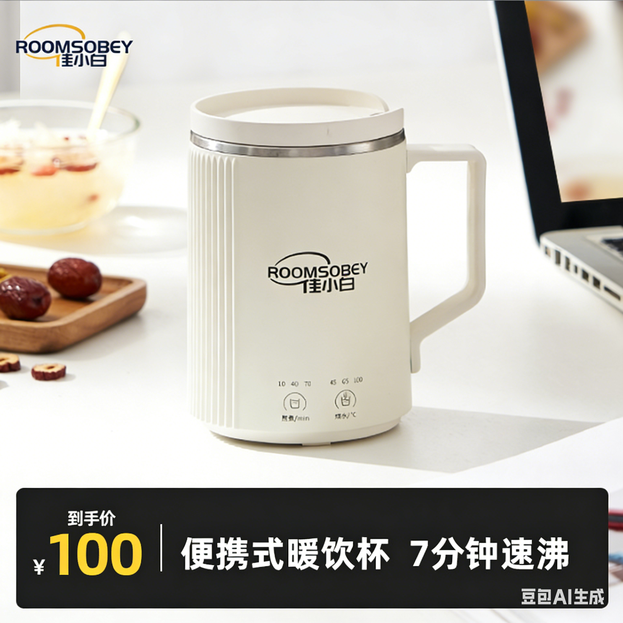 电炖烧水杯小型便携式办公室烧水壶可调温