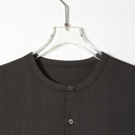 SDSA男装2026新款高贵轻奢韩系简约半纽扣圆领短袖T恤基础款百搭 商品图1