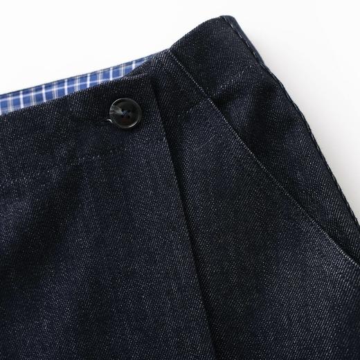 「高货wl」全新升级【铂金会员275/天猫369/差价94】(03925)洛诗琳复古牛仔棉一片式半身裙2026夏季新款简约中长裙 商品图2