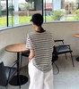 老米优品🎈3-5天。巨藏肉减龄款！🍊《橘子条纹短袖T恤》 慵懒感拉满的百搭单品~T260408A 商品缩略图2