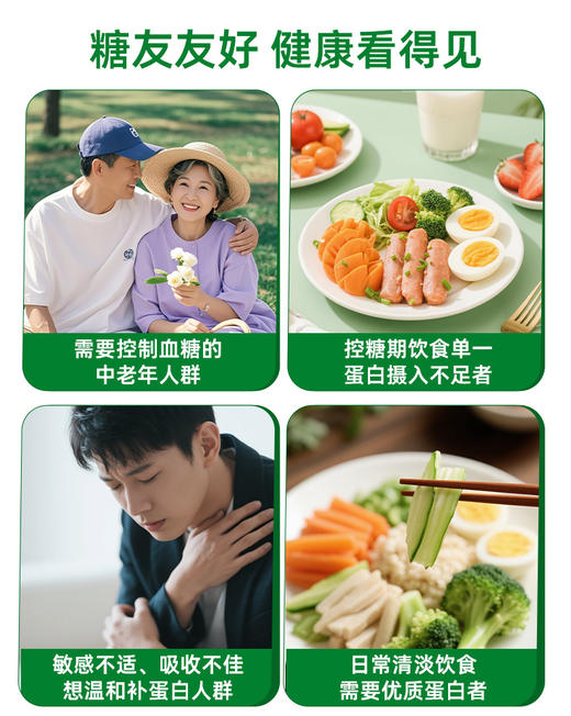 【酵母蛋白】低GI 酵母蛋白粉 慢蛋白营养成人3种蛋白500g 商品图4