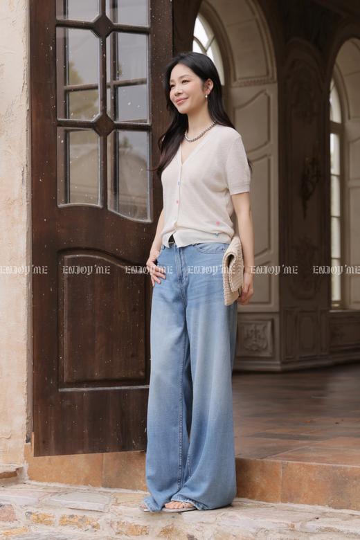 【门店同款】ENJOY夏季苏丹蓝细闪阔腿裤 170496723 商品图2