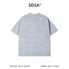 SDSA男装2026新款轻奢水波纹线条圆领短袖T恤日系极简风宽松上衣 商品缩略图4