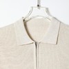 SDSA男装2026新款高贵轻奢慵懒风简约针织半拉链翻领短袖T恤百搭 商品缩略图1