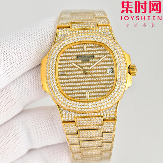 PDF百达翡丽 鹦鹉螺满天星5719系列 满钻鹦鹉螺 男士腕表 Nautilus 5719系列奢华满钻腕表 商品图1