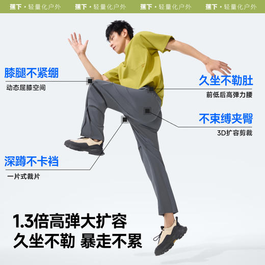 【25春夏】蕉下男士超透气弹力户外裤AF910 商品图4