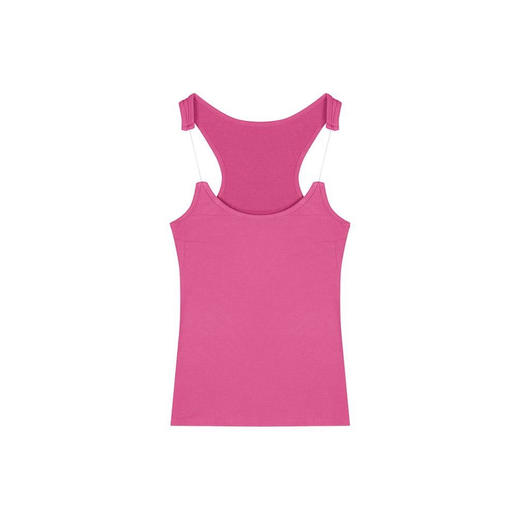 隐形肩带吊带背心女带胸垫外穿纯欲风甜辣妹新款纯色短款抹胸上衣 商品图4