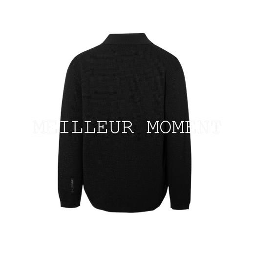 【男装】【窦骁代言】MM麦檬轻奢镂空针织开衫男休闲短外套9H2130061 商品图1